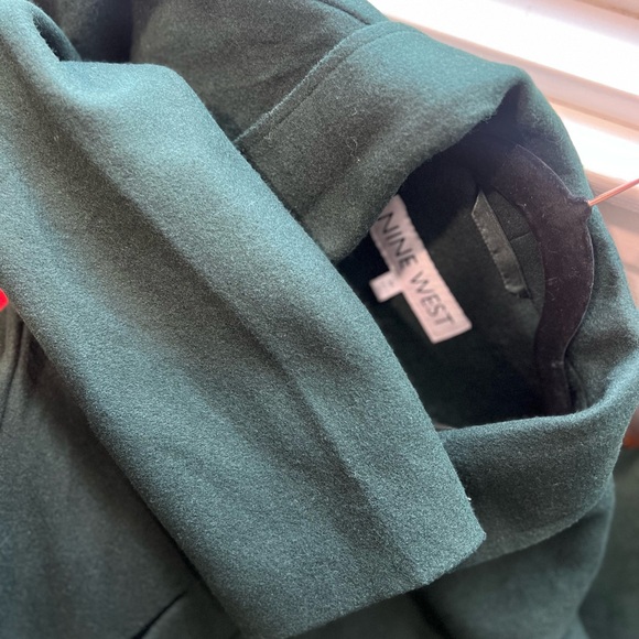 Nine West Dark Green Pea Coat - Picture 5 of 5